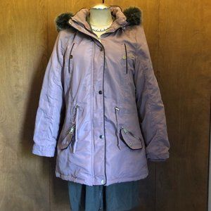Snobbish Dusty Rose Parka With Removeable Hood